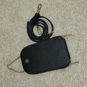 Tory Burch Emerson Phone Crossbody, Black